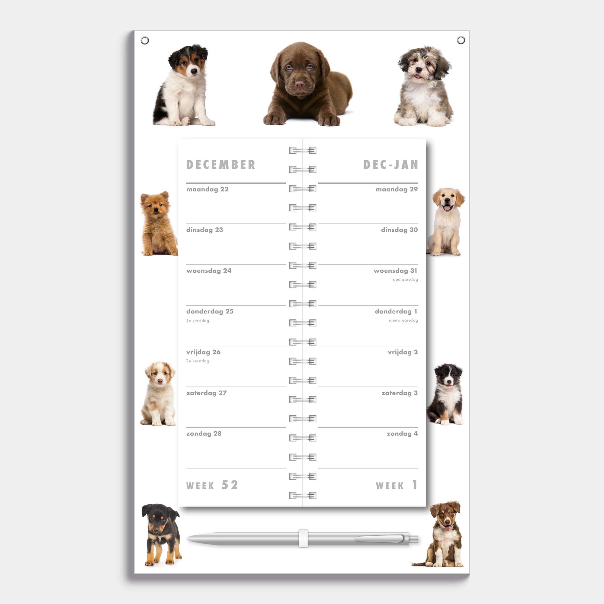 OMSLAGKALENDER 2026 HONDEN