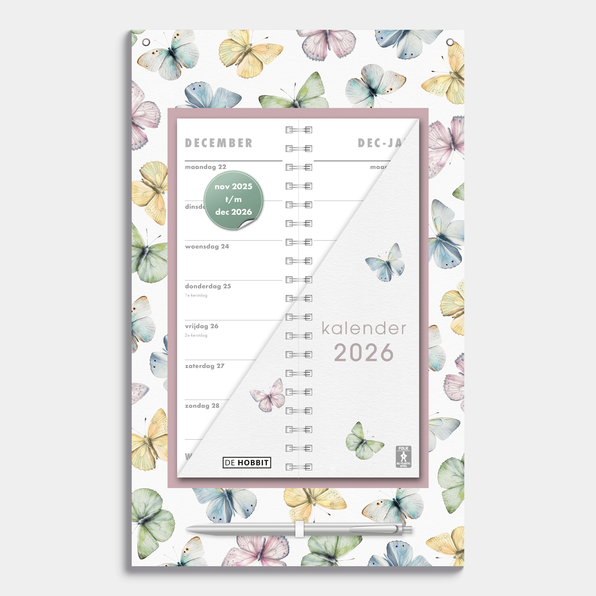 OMSLAGKALENDER 2026 VLINDERS