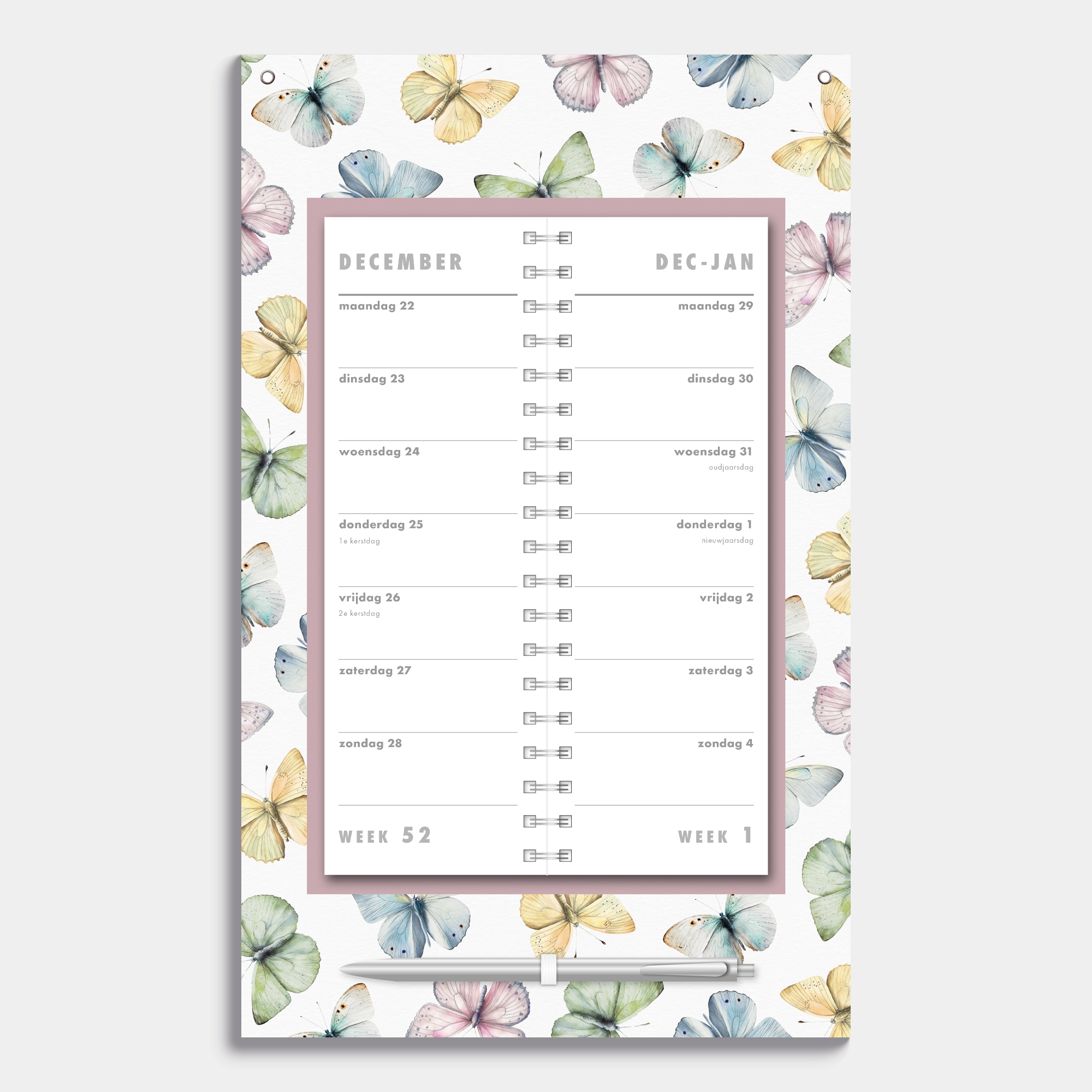 OMSLAGKALENDER 2026 VLINDERS