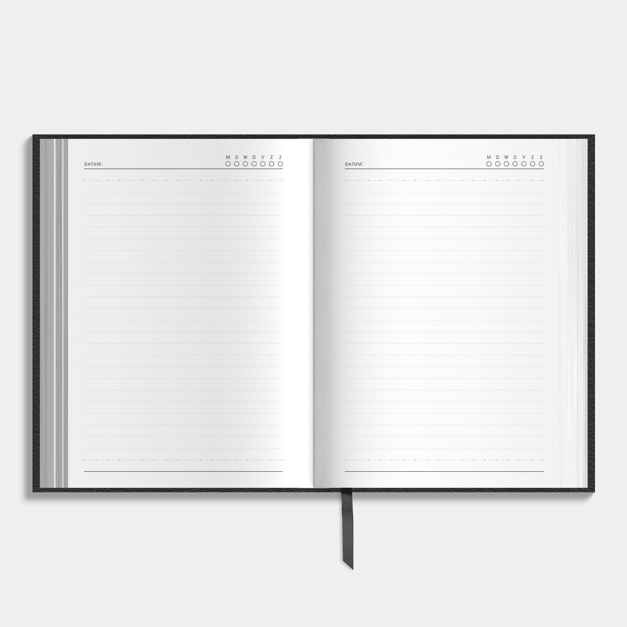 NOTITIEBOEK A5 LEDERLOOK