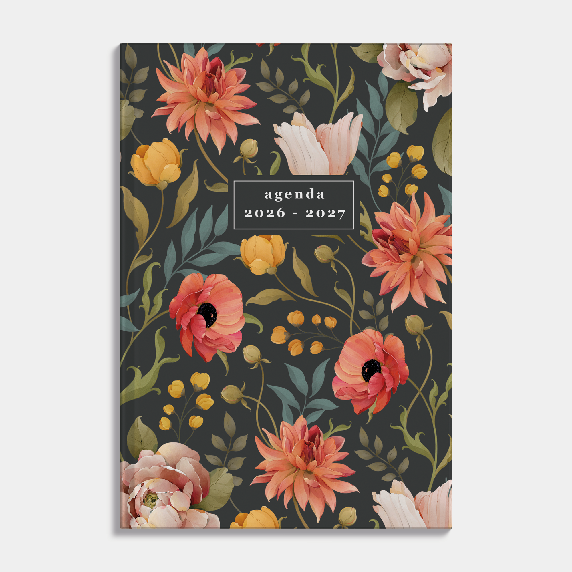 SCHOOLAGENDA 2026-2027 ±A5 VINTAGE BLOEMEN