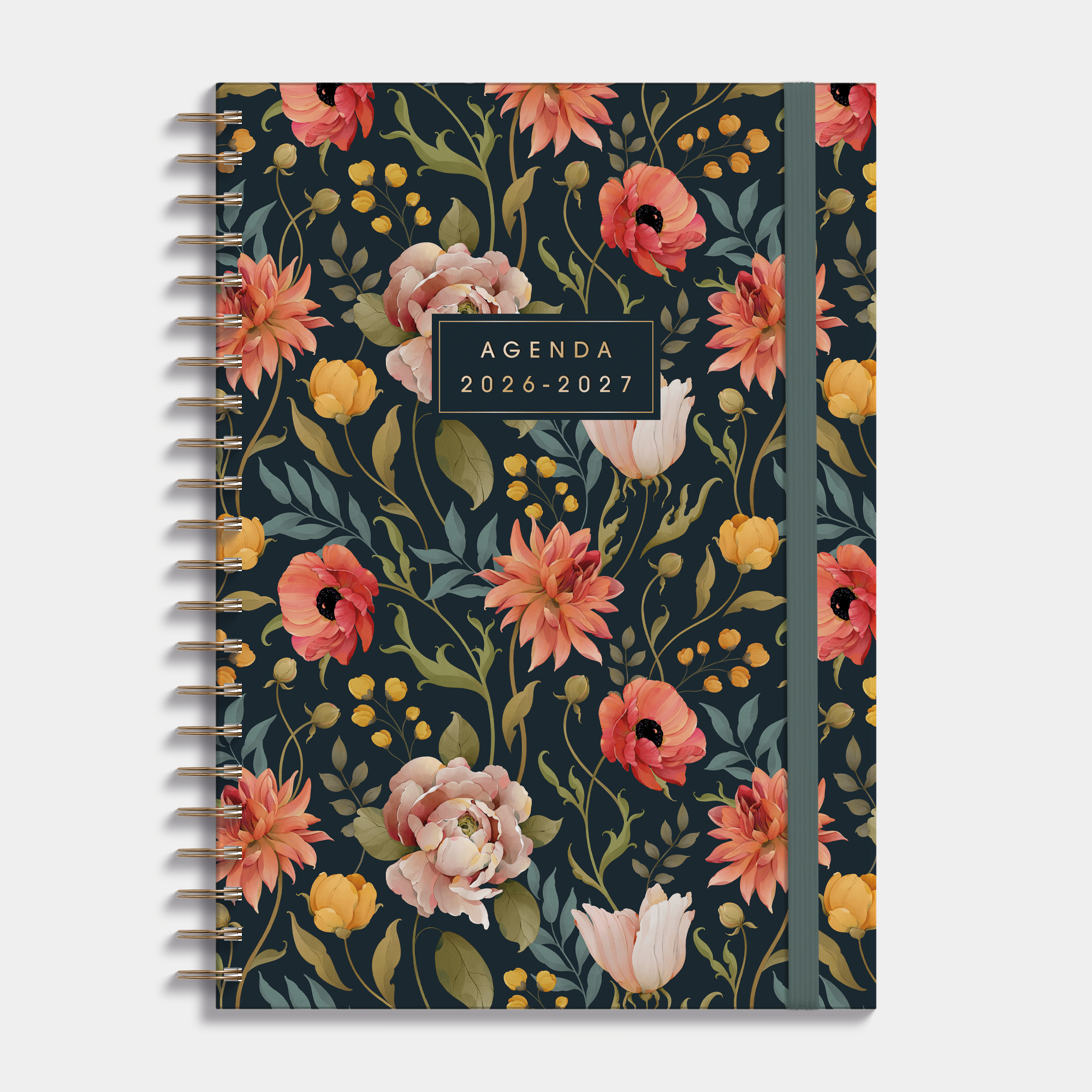 AGENDA 2026-2027 A4 VINTAGE BLOEMEN