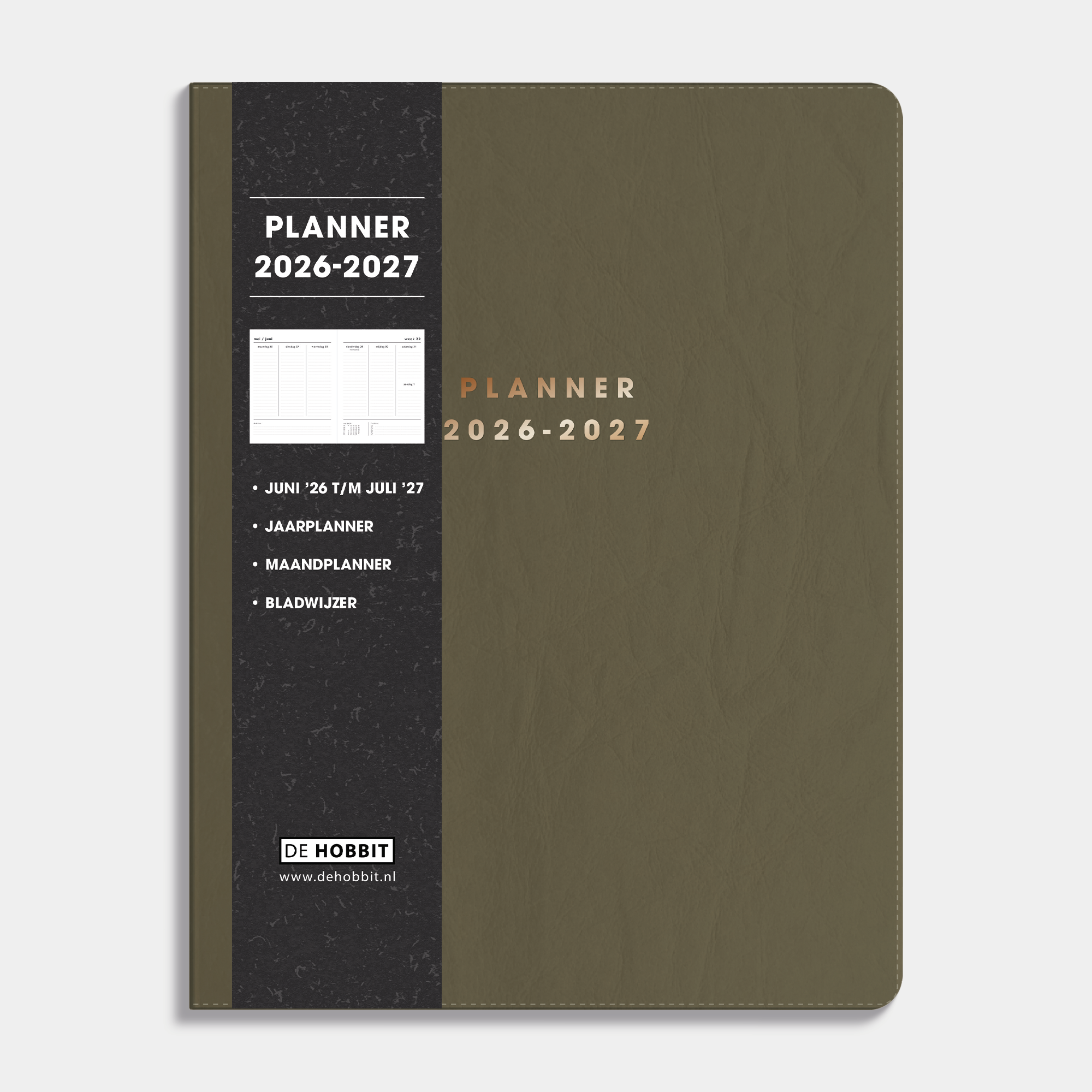 WEEKPLANNER 2026-2027 ±A4 WASHED KRAFT
