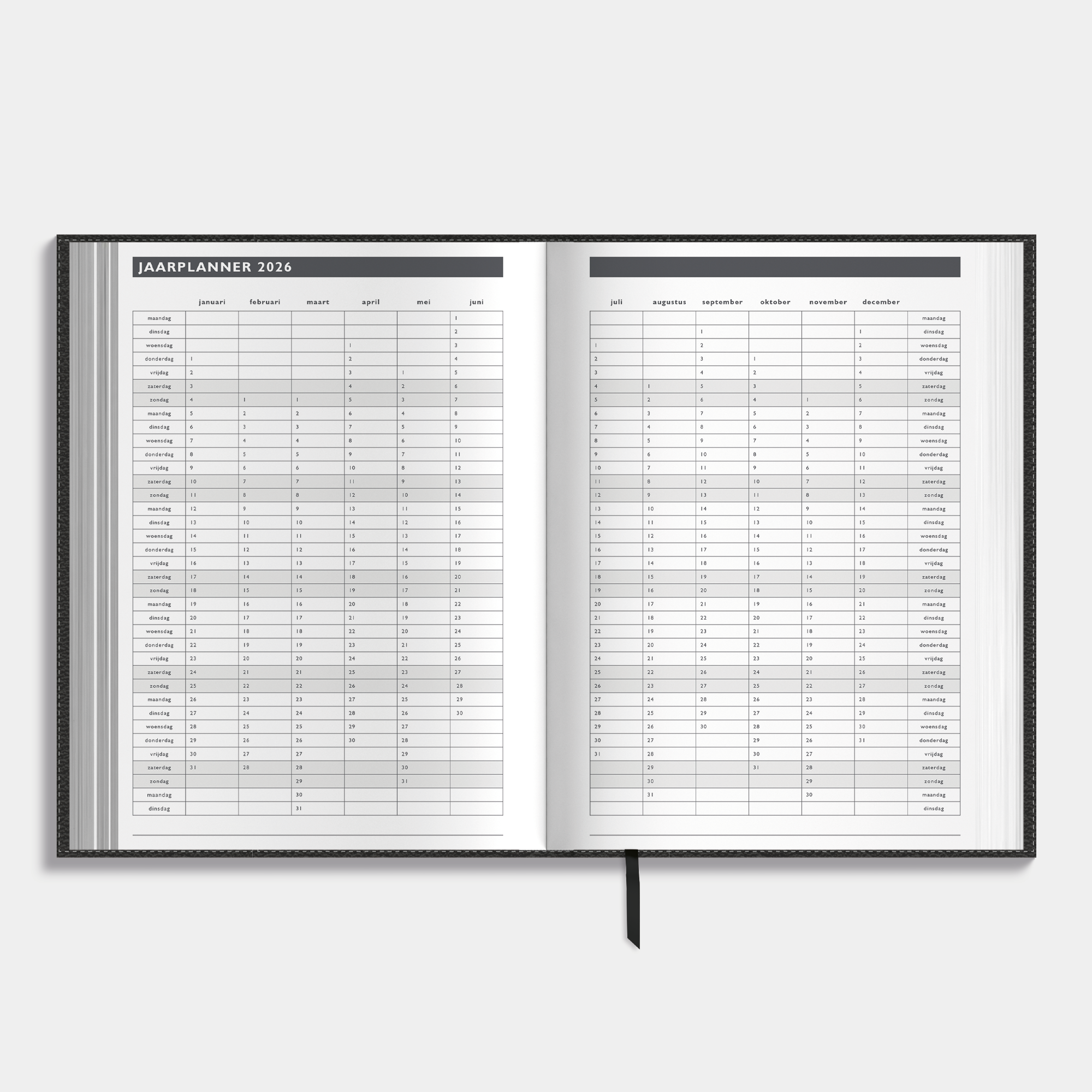 AFSPRAKENAGENDA 2026-2027 A5 LEDERLOOK
