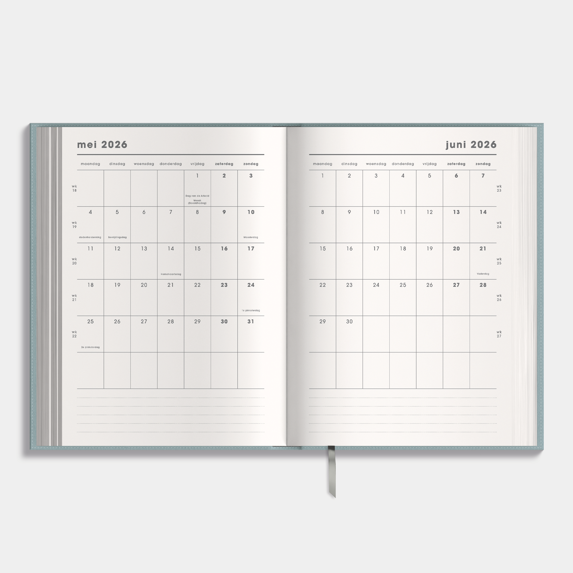 DOCENTENAGENDA 2026-2027 A5 LEDERLOOK