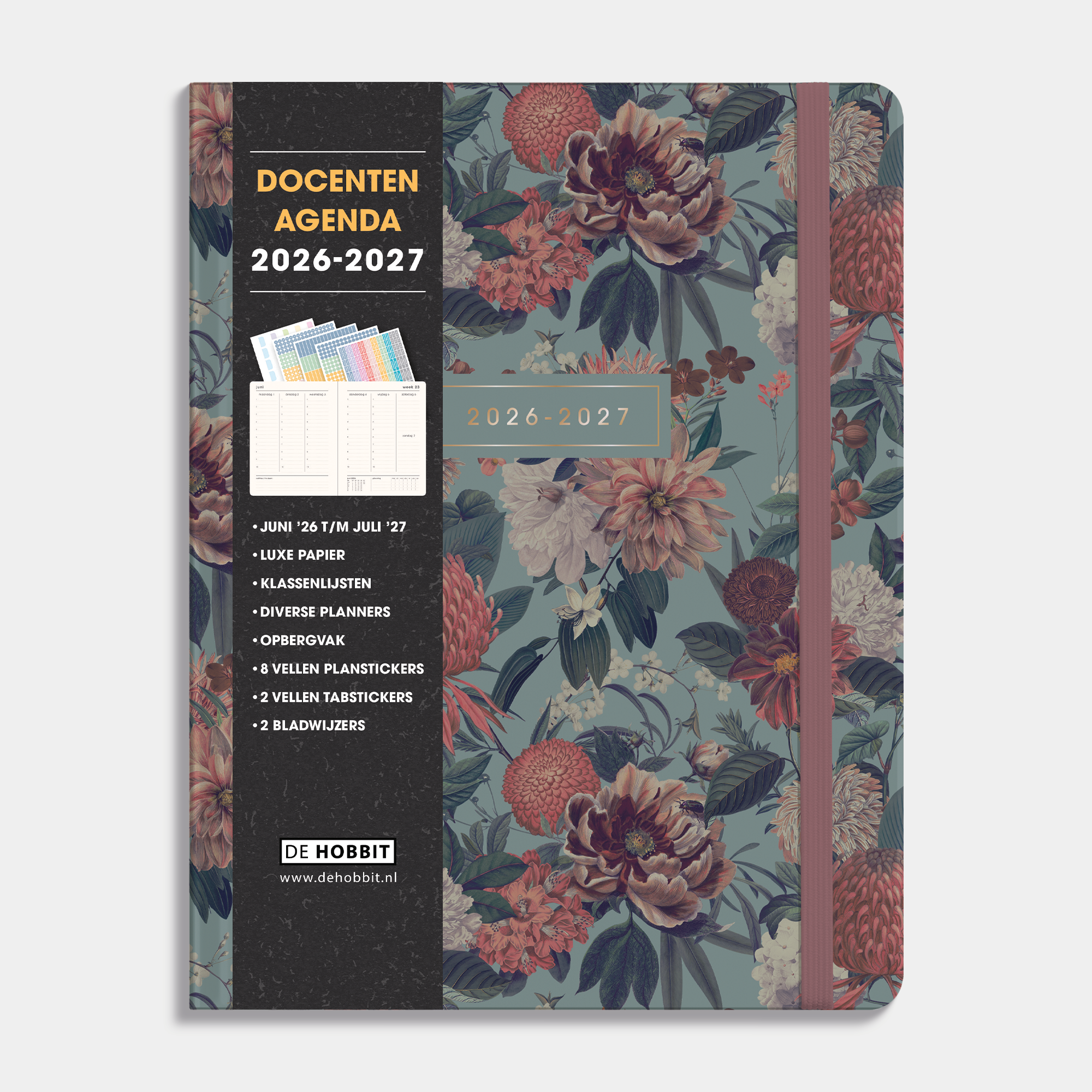 LUXE DOCENTENAGENDA 2026-2027 ±A4 KLASSIEK BOTANISCH