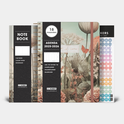 18-Monats-Kalender-Set 2025–2026 ± A4 Wildblumen