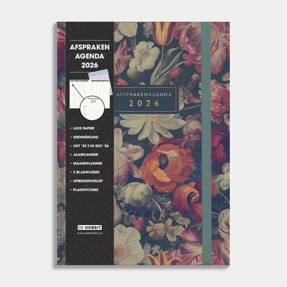 LUXE AFSPRAKENAGENDA 2026 A4 KLASSIEK