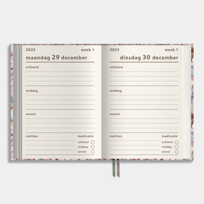 ZORGAGENDA 2026 A4 LOTUSBLOEMEN