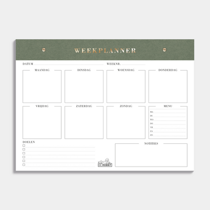 Tischplaner undatiert A5+ Wildlederoptik