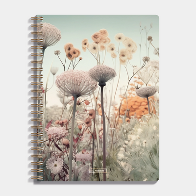 Vorlesungsblock A4 Blüten der Wildblumen