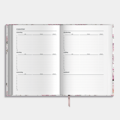 LUXUS-SCHULKALENDER 2025-2026 ±A5 KIRSCHBLÜTE