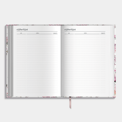 LUXUS-SCHULKALENDER 2025-2026 ±A5 KIRSCHBLÜTE