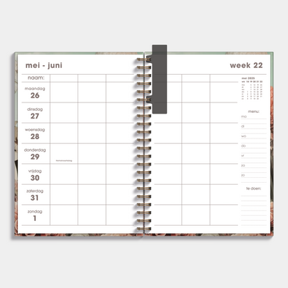 Familienplaner-Paket 2025-2026 A4 Blumen