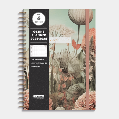 Familienplaner-Paket 2025-2026 A4 Blumen