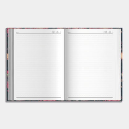 NOTITIEBOEK ±A4 KLASSIEKE ROZEN