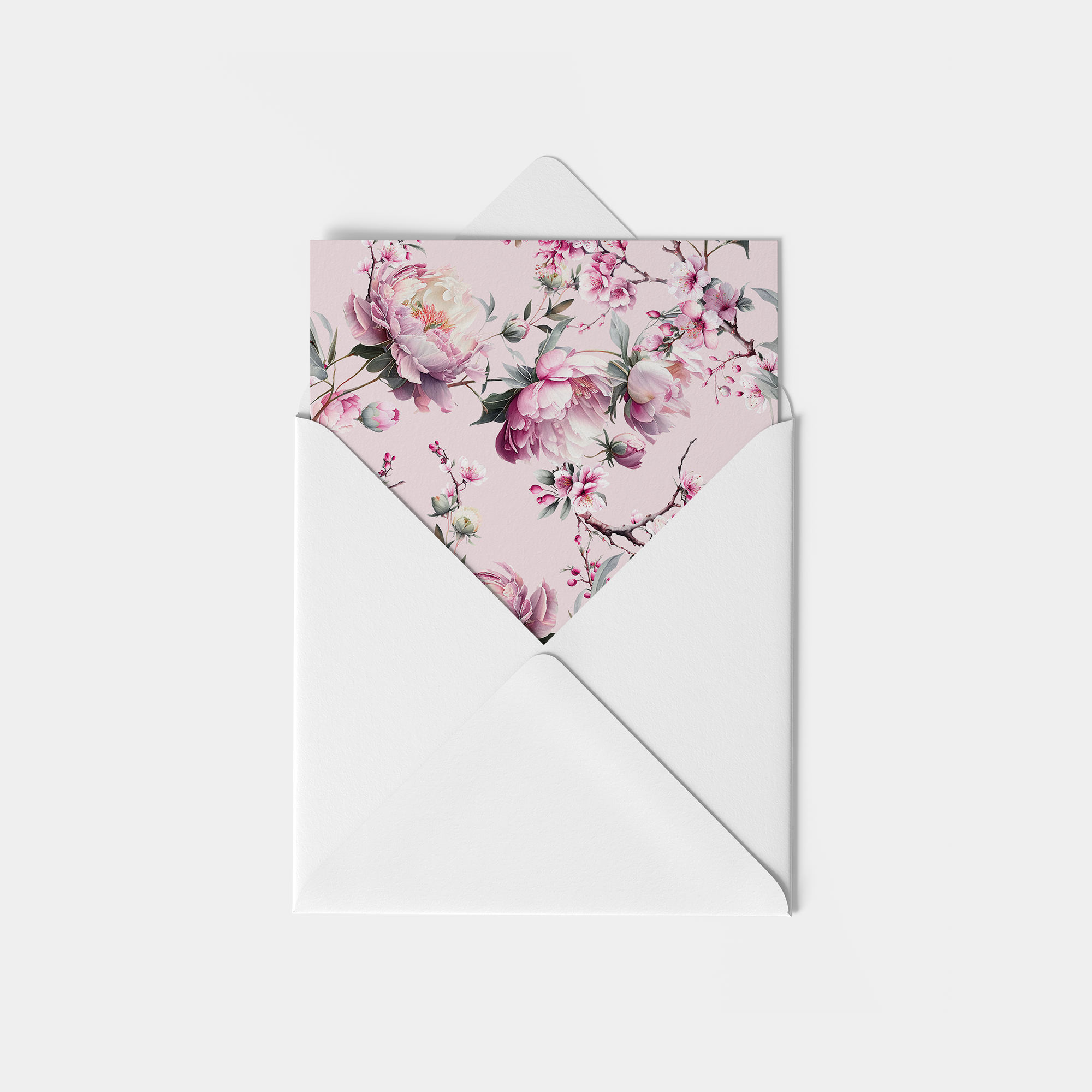 Grußkarte Kirschblüte (15x15CM)