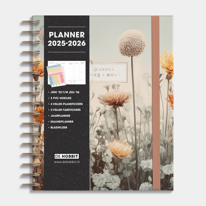 LUXE WEEKPLANNER BUNDEL 2025-2026 A5+ VELDBLOEMEN