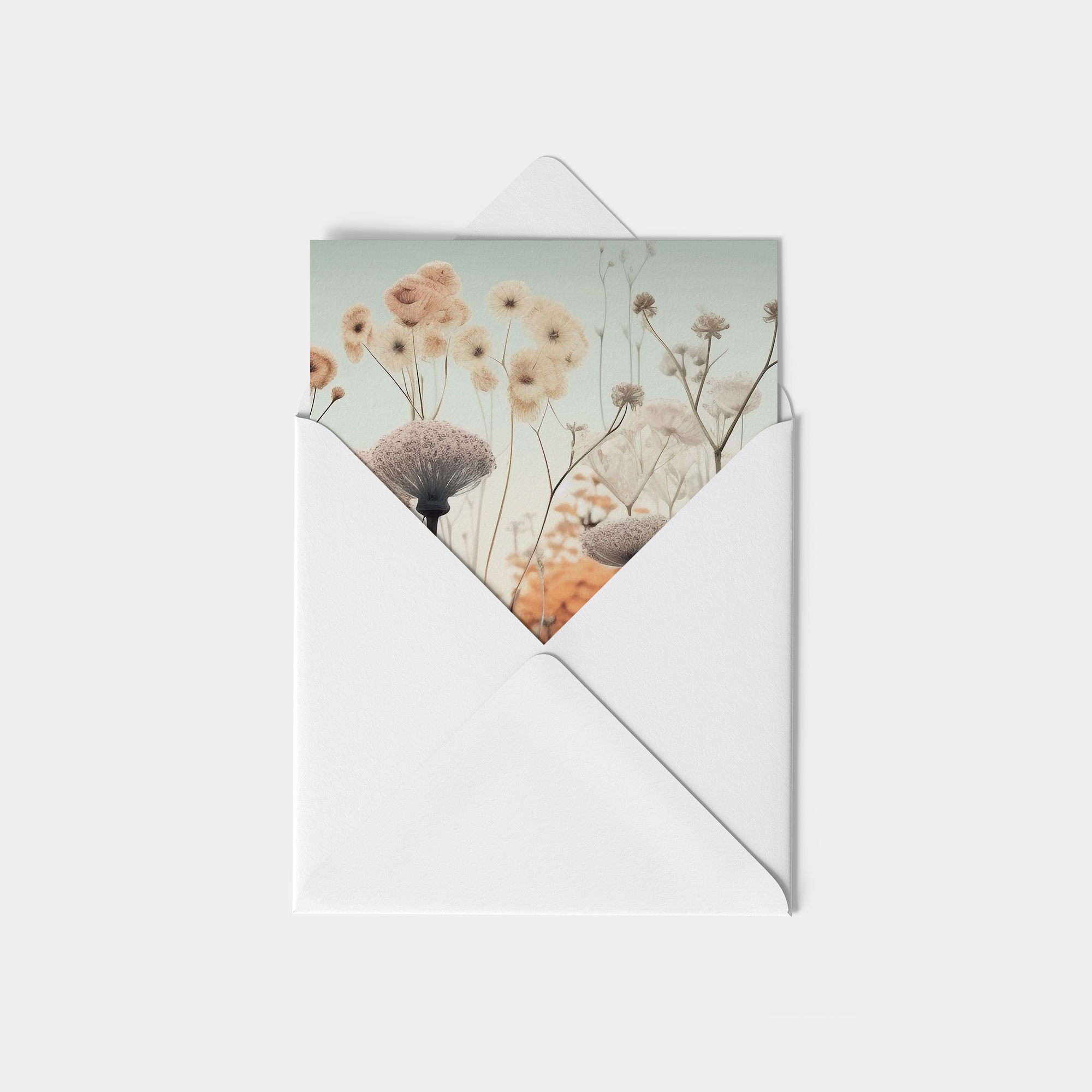 Grußkarte Wildblumen (15x15CM)