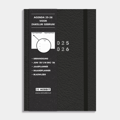 AFSPRAKENAGENDA BUNDEL 2025-2026 A5 LEDERLOOK