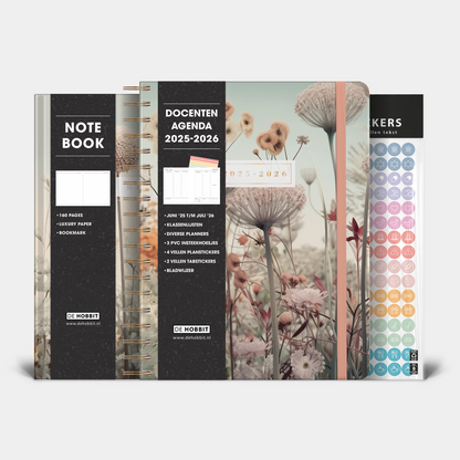 Lehrerkalender-Paket 2025-2026 ±A4 Feldblumen