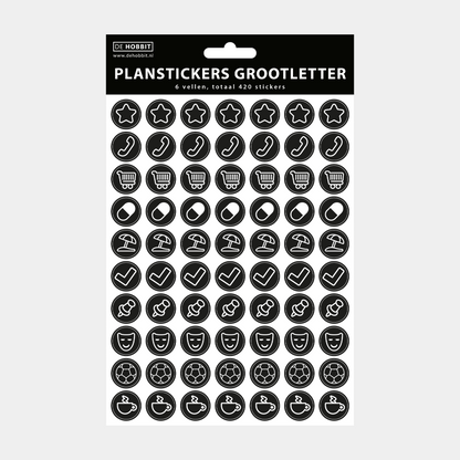 GROOTLETTER PLANSTICKERS