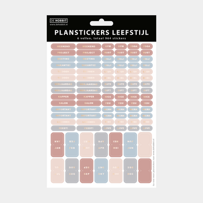 LEEFSTIJL PLANSTICKERS