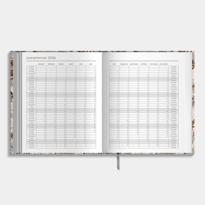 LUXE WEEKPLANNER 2026 A5+ TIJGERLELIE