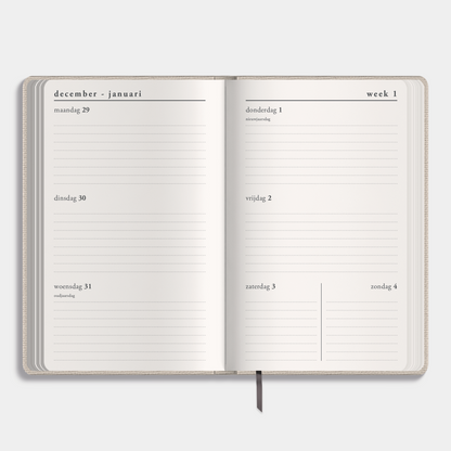 LUXE POCKET AGENDA 2026 ±A6 LINNEN