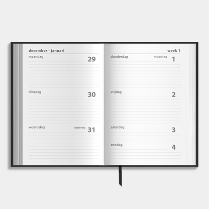 BASIC AGENDA 2026 A5 ZWART