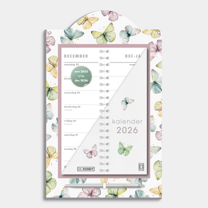 LUXE OMSLAGKALENDER 2026 VLINDERS