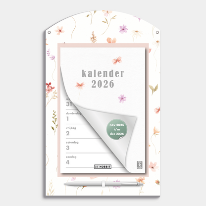 WEEKSCHEURKALENDER 2026 AQUAREL BLOEMETJES