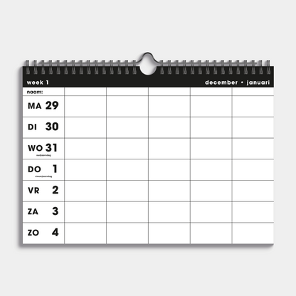 FAMILIEPLANNER 2026 A4 BASIC