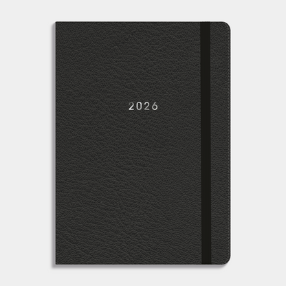 AFSPRAKENAGENDA 2026 A5 FLEX LEDERLOOK