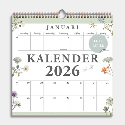 JAARKALENDER 2026 WEIDEBLOEMEN