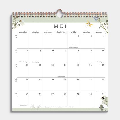 JAARKALENDER 2026 WEIDEBLOEMEN