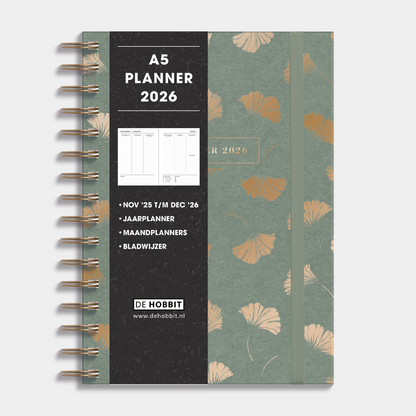 PLANNER 2026 A5 GINKGO GOUD