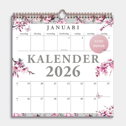 JAARKALENDER 2026 KERSENBLOESEM