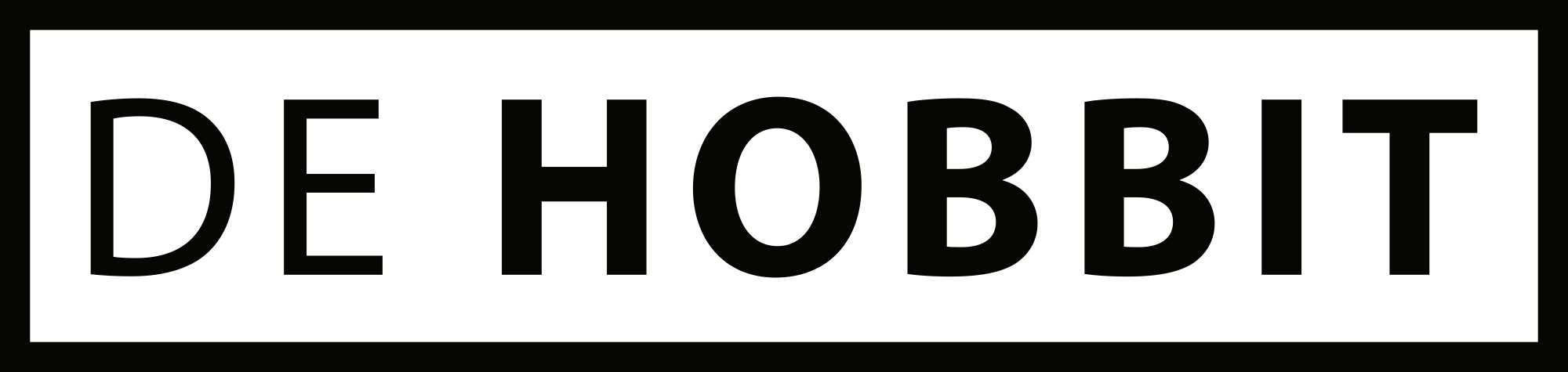 Logo De Hobbit in het zwart