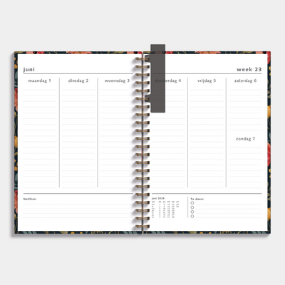 AGENDA 2026-2027 A4 VINTAGE BLOEMEN
