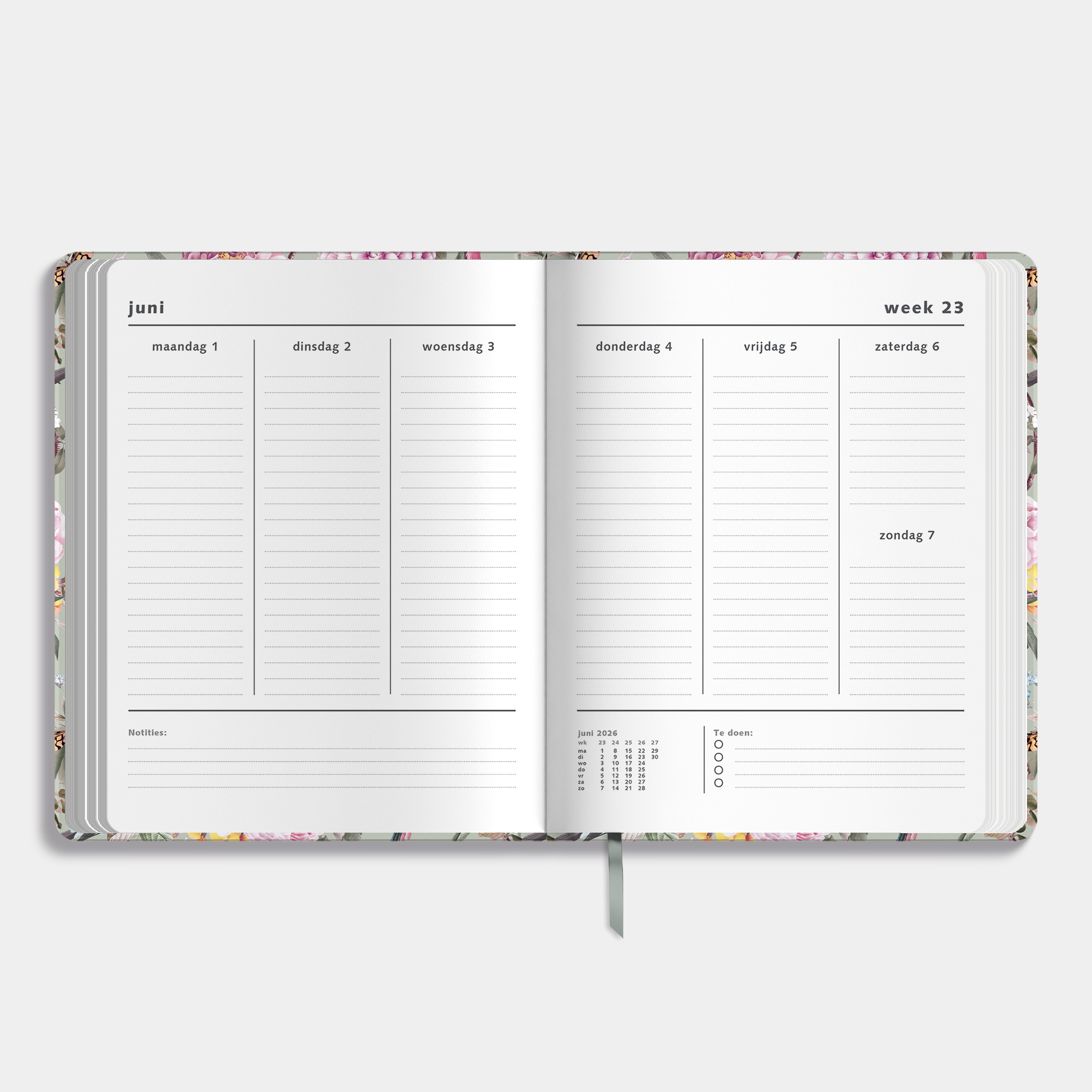 WEEKPLANNER 2026-2027 ±A4 ROMANTISCH