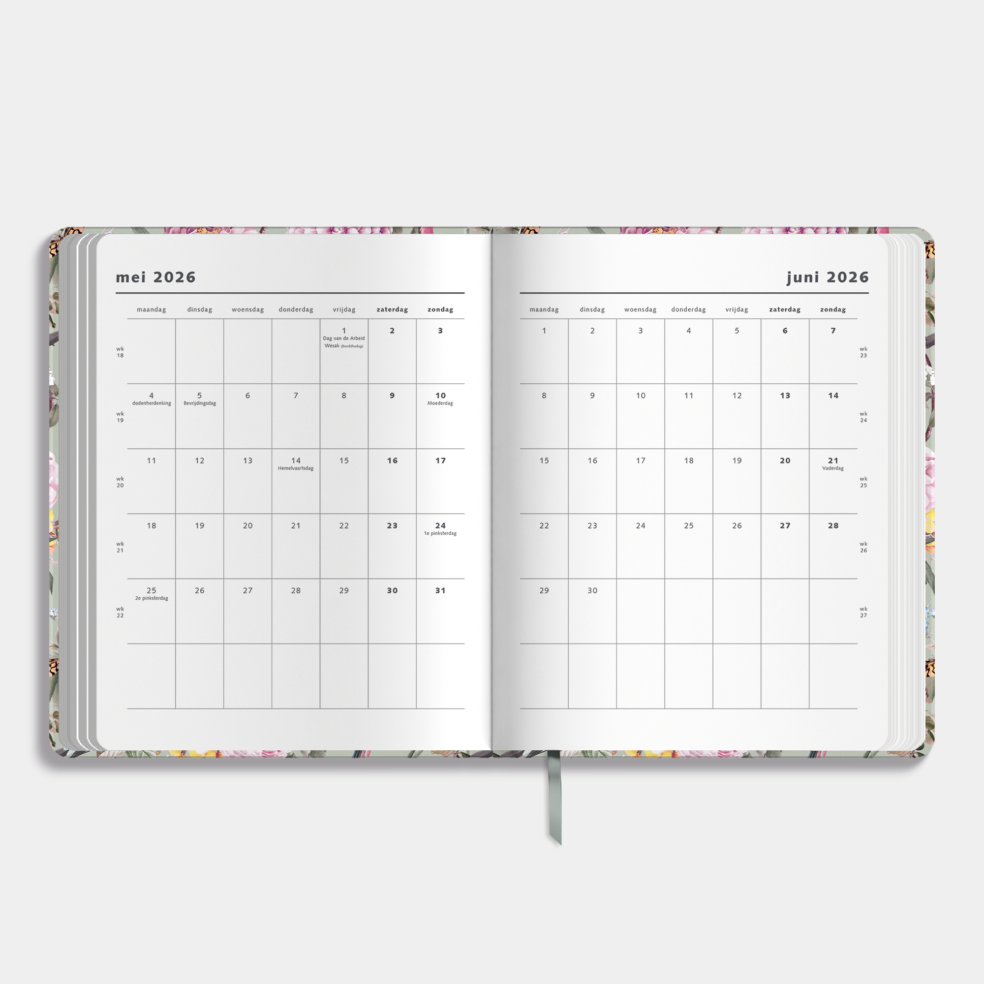 WEEKPLANNER 2026-2027 ±A4 ROMANTISCH
