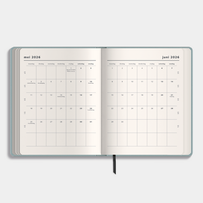 WEEKPLANNER 2026-2027 ±A4 LEDERLOOK