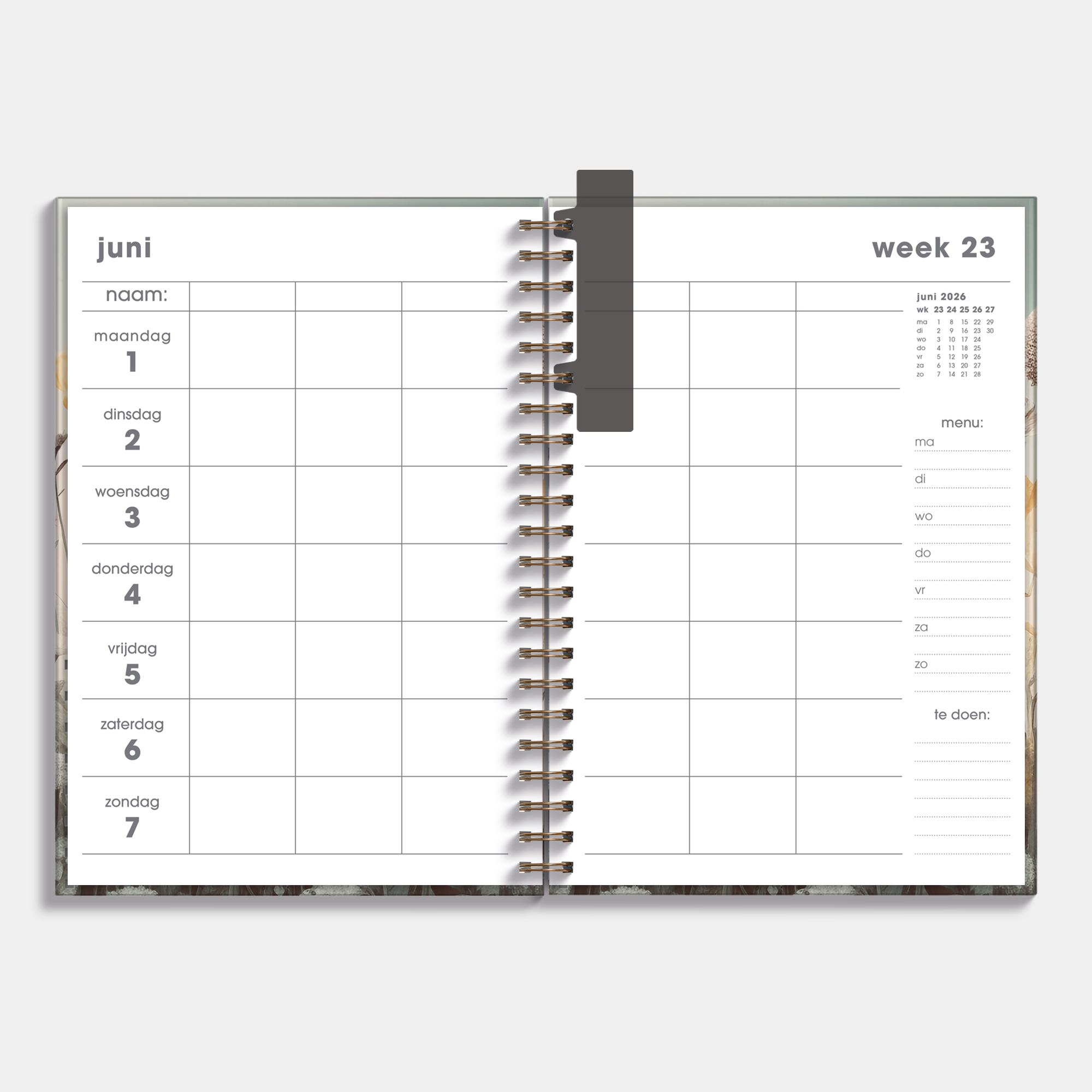 GEZINSPLANNER 2026-2027 A4 VELDBLOEMEN