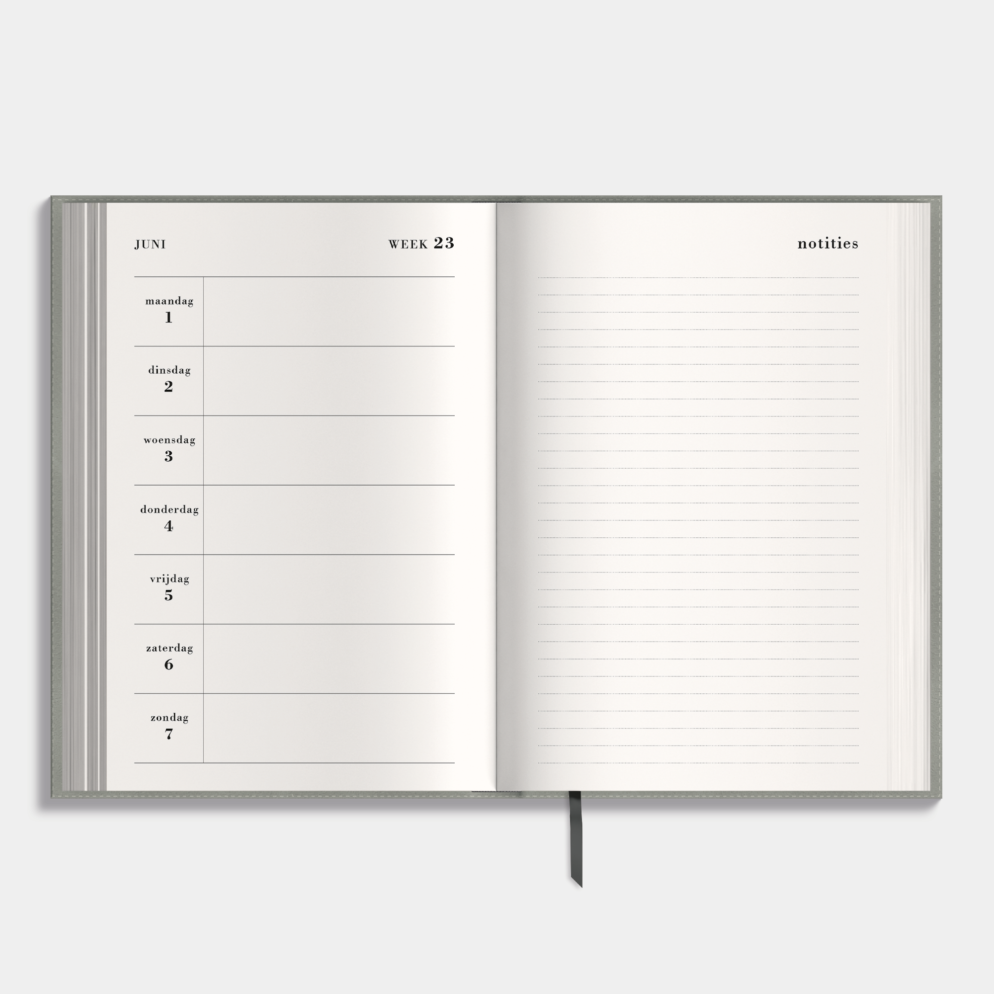 NOTITIEAGENDA BUNDEL 2026-2027 A5 SUEDELOOK