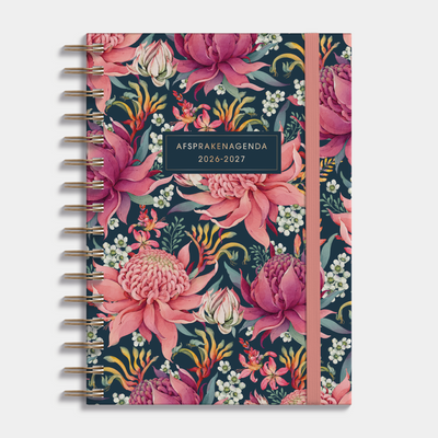 AFSPRAKENAGENDA 2026-2027 A5 TROPISCHE BLOEMEN