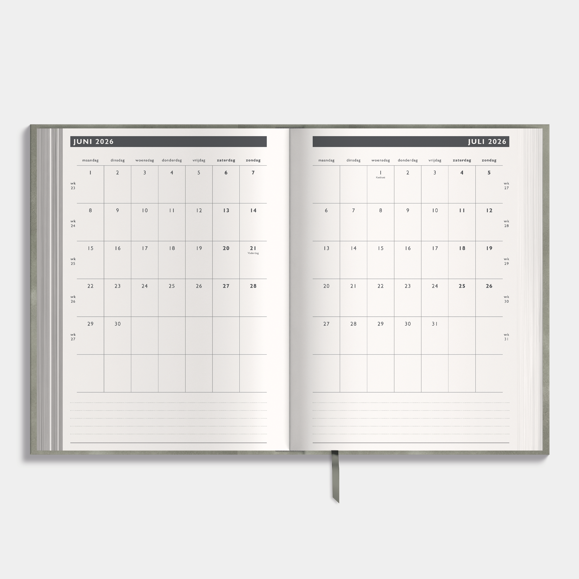 AFSPRAKENAGENDA 2026-2027 A5 SUEDELOOK