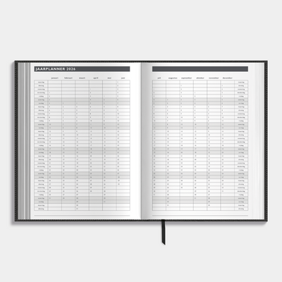 AFSPRAKENAGENDA 2026-2027 A5 LEDERLOOK