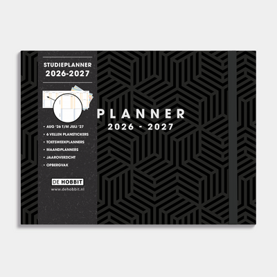 STUDIEPLANNER 2026-2027 A5+ GEOMETRISCH