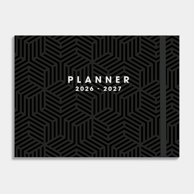 STUDIEPLANNER 2026-2027 A5+ GEOMETRISCH